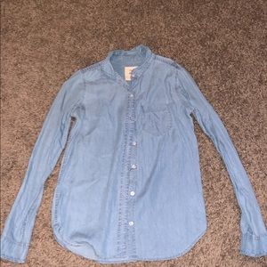 Cute denim flannel